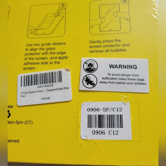 JETech Screen Protector... Tempered Glass Film (New) - Picture 6 of 6